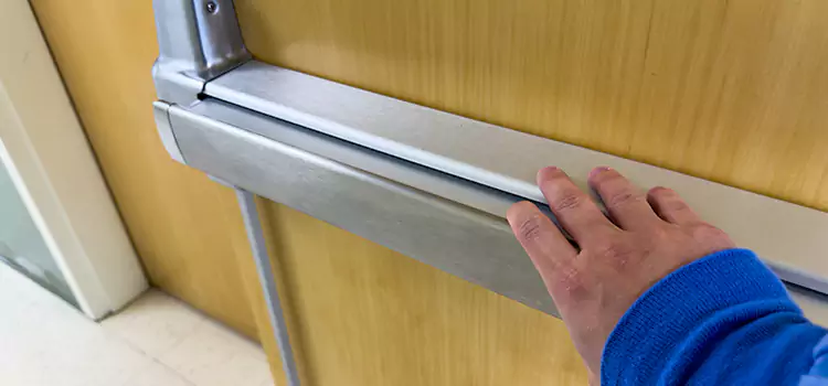 Installing a Push Bar on a Door Diamond Bar